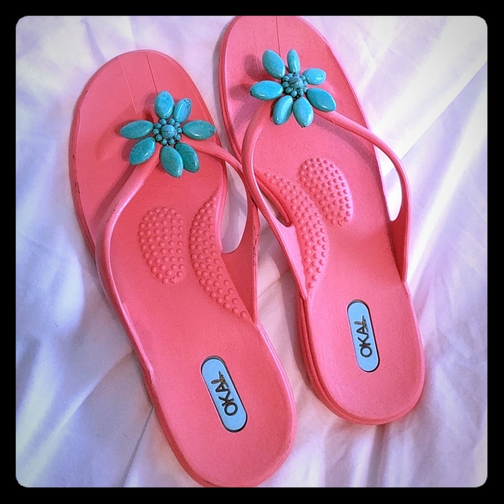 Okal coral sandals